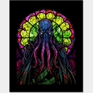 Stained Glass Mindflayer Posters and Art